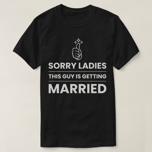 この男、結婚します Tシャツ (デザイン正面)