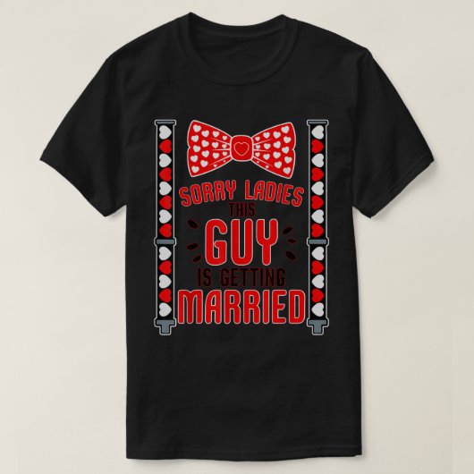 この男、結婚するよ！残念、女子たち。 Tシャツ (デザイン正面)