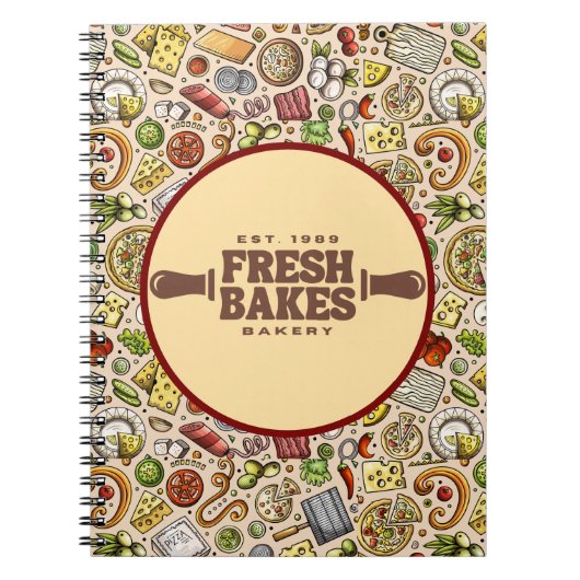 この町の最新最高のピザ プロフェッショナル ノートブック (正面)