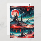 この画像は非常に詳細なSFの画像である ポストカード (正面/裏面)