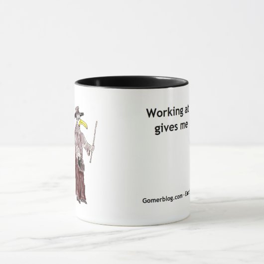 この病院で働くことは私に11/10の苦痛を与えます マグカップ (中央)