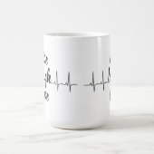 この白いマグを使エレガント用した陽性 コーヒーマグカップ (中央)