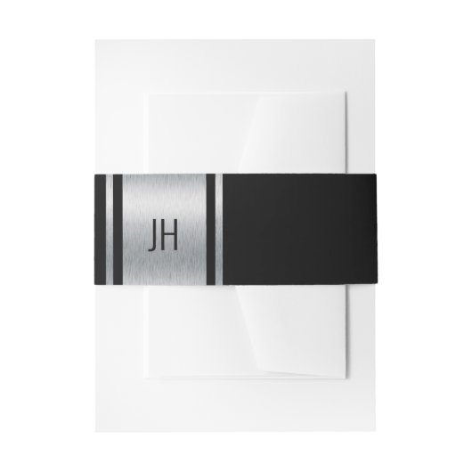 この白黒の貴族のバチュラーパーティ 招待状ベリーバンド (正面例)