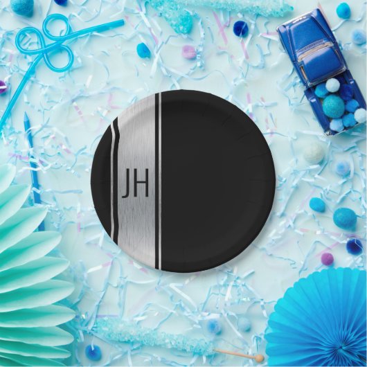 この白黒の貴族バチュラーパーティ紙p ペーパープレート (パーティー)