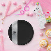 この白黒の貴族バチュラーパーティ紙p ペーパープレート (パーティー)