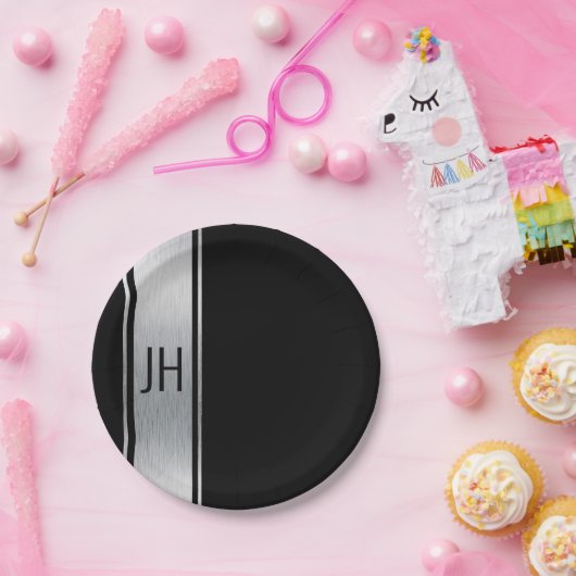 この白黒の貴族バチュラーパーティ紙p ペーパープレート (パーティー)