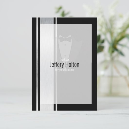 この白黒の貴族バチュラーパーティ サンキューカード (スタンド正面)