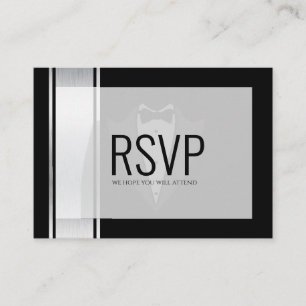 この白黒の貴族バチュラーパーティrsvp プレイスカード