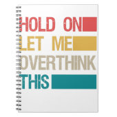 この皮肉な贈り物を考え過おもしろいぎさせてくれ ノートブック (正面)