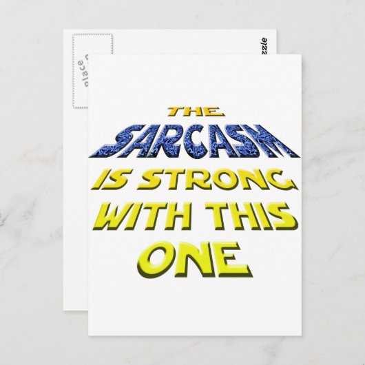 この皮肉は強い ポストカード (正面/裏面)