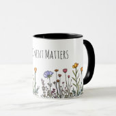 "この瞬間は重要"マインドフルネスセラミックマグカップ マグカップ (正面右)