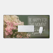 「この瞬間を幸せにしよう」感動的引用文 デスクマット (キーボード&マウス)