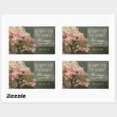 「この瞬間を幸せにしよう」感動的引用文 長方形シール (シート)