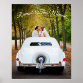 この瞬間を思い出して 新婚夫婦のための記念写真 ポスター (正面)