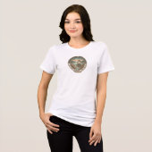 この瞬間、私は穏やかです セルフケア トライブレンドTシャツ (正面全面)