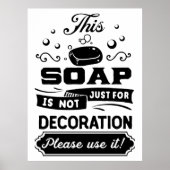 この石鹸は飾りポスターだけではなおもしろいい ポスター (正面)