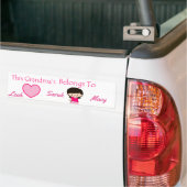 この祖母のハートはに属します バンパーステッカー (トラック上)