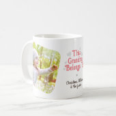 この祖母は子供の名前の写真に属していカスタムる コーヒーマグカップ (正面左)