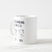 この祖母は持ち物だ |ギフトおもしろいマグ コーヒーマグカップ (正面左)