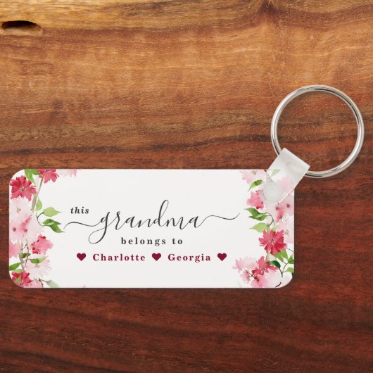 この祖母は持ち物だ |フォトコラージュ3 キーホルダー (正面)