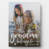 この祖母は持ち物だ |母の日 フォトプラーク (正面)