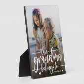 この祖母は持ち物だ |母の日 フォトプラーク (側面)