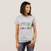 この祝虹を持つ神素晴らし経多様性 Tシャツ (正面フル)