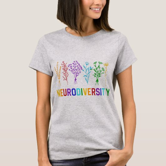 この祝虹を持つ神素晴らし経多様性 Tシャツ (正面)