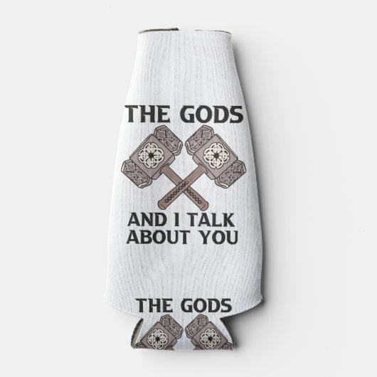 この神々と私はあなたについて話すバイキングNorse No ボトルクーラー (正面)