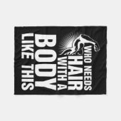 この禿げたプライドTのような体の髪を必要とする フリースブランケット (正面(横))