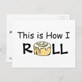 この私のシール cinnamon roll パン お名前入り ポストカード (正面/裏面)