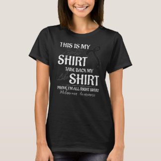 この私の五色の黒色腫皮膚認識度月戦士 Tシャツ