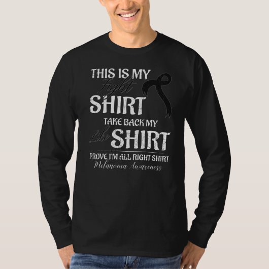 この私の五色の黒色腫皮膚認識度月戦士 Tシャツ (正面)