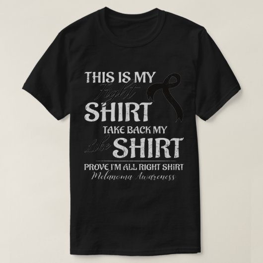 この私の戦いメラノーマ皮膚認識度月の戦士族 Tシャツ (デザイン正面)