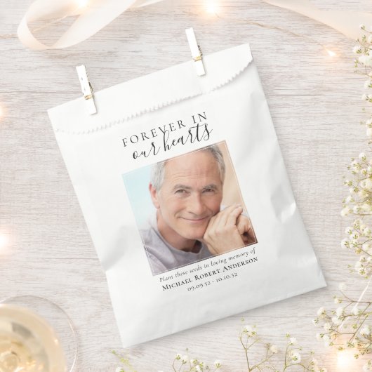 この種の葬儀を植える フェイバーバッグ (クリップ留めされた状態)