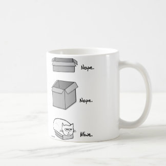 この箱-おもしろいな猫のマグの怒っている全く猫適合 コーヒーマグカップ
