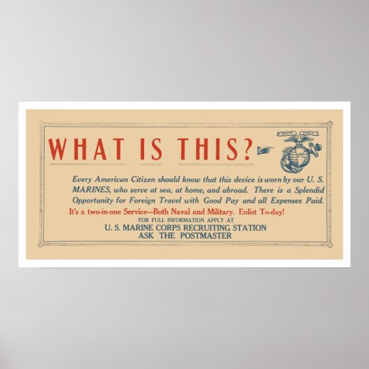 この米海兵隊とは ポスター (正面)