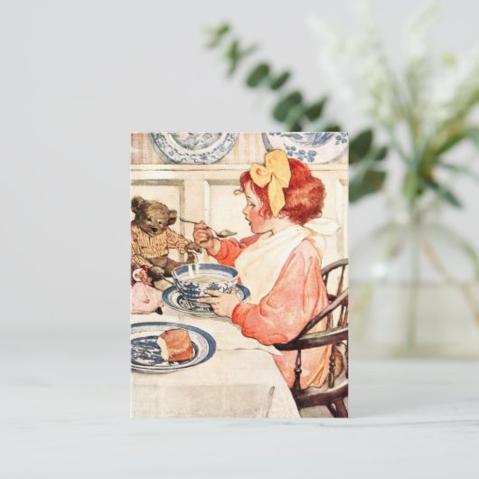 この粥おいしくないのかテディ？ ポストカード (スタンド正面)