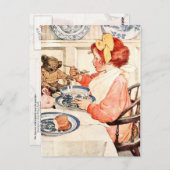 この粥おいしくないのかテディ？ ポストカード (正面/裏面)