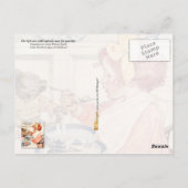 この粥おいしくないのかテディ？ ポストカード (裏面)