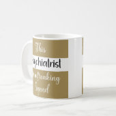 この精神科医は伝説の逸品おもしろいだ コーヒーマグカップ (正面左)