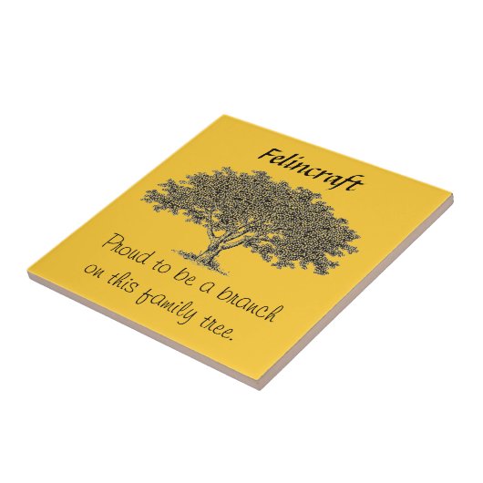 この系譜の枝があること誇りを持ったなタイル- タイル (側面)