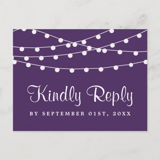 この紐は紫の所蔵品に結婚光る インビテーションポストカード (正面)