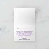 この紐は紫の所蔵品に結婚光る サンキューカード (内部)