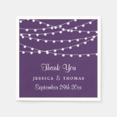 この紐は紫の所蔵品に結婚光る スタンダードカクテルナプキン (正面)