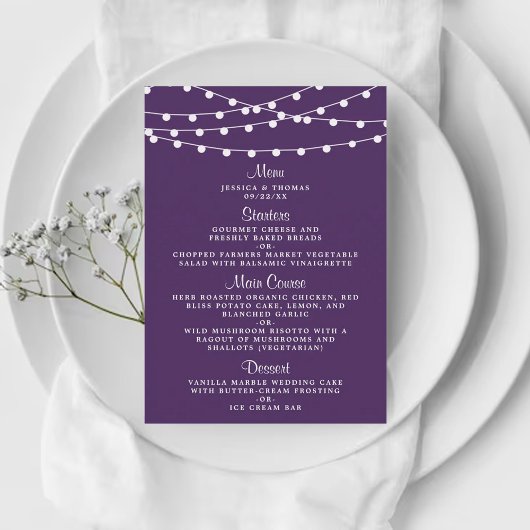 この紐は紫の所蔵品に結婚光る メニュー