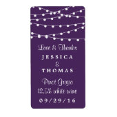 この紐は紫の所蔵品に結婚光る ラベル (正面)