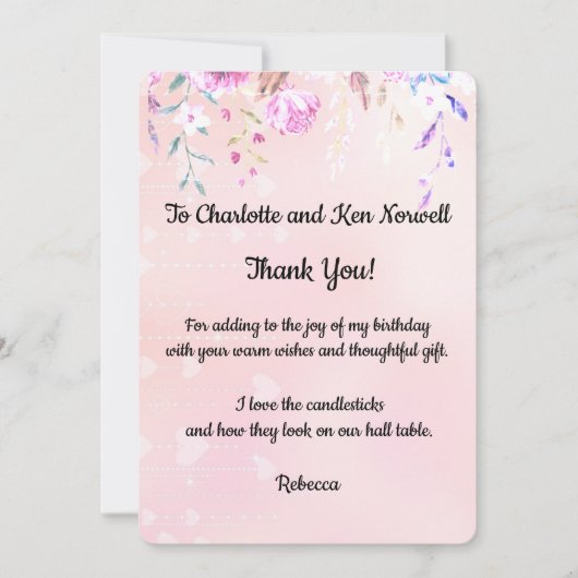 この素敵なギフトをありがとう サンキューカード (正面)