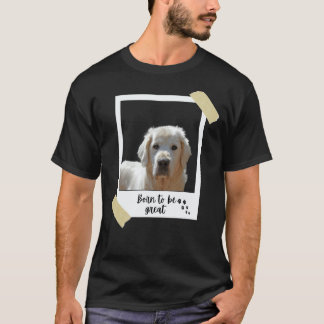 この素晴らしいゴールデンレトリバーの犬と子犬が生まれました Tシャツ