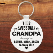 この素晴らしおじいちゃんは父の日だ キーホルダー (正面)